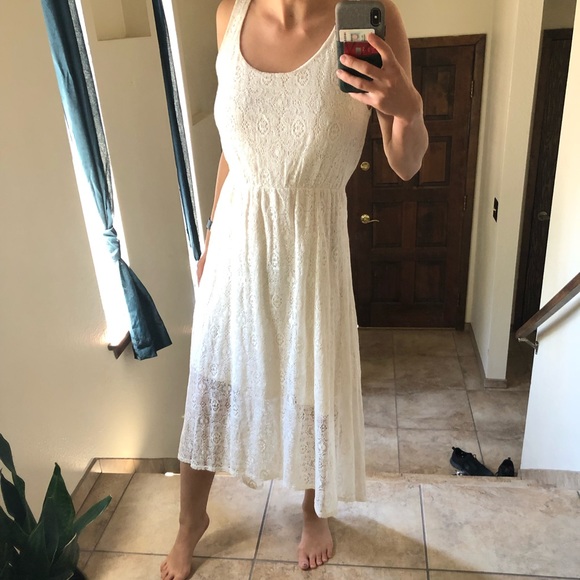 Small Remain Cream Floral Print Long Dress 👗 - Picture 2 of 7